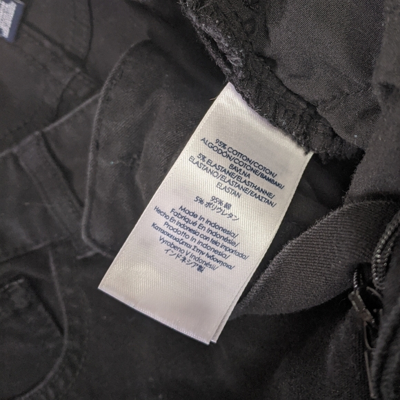 Chaps | Straight Leg Mid Rise Black Jeans - Picture 7 of 8